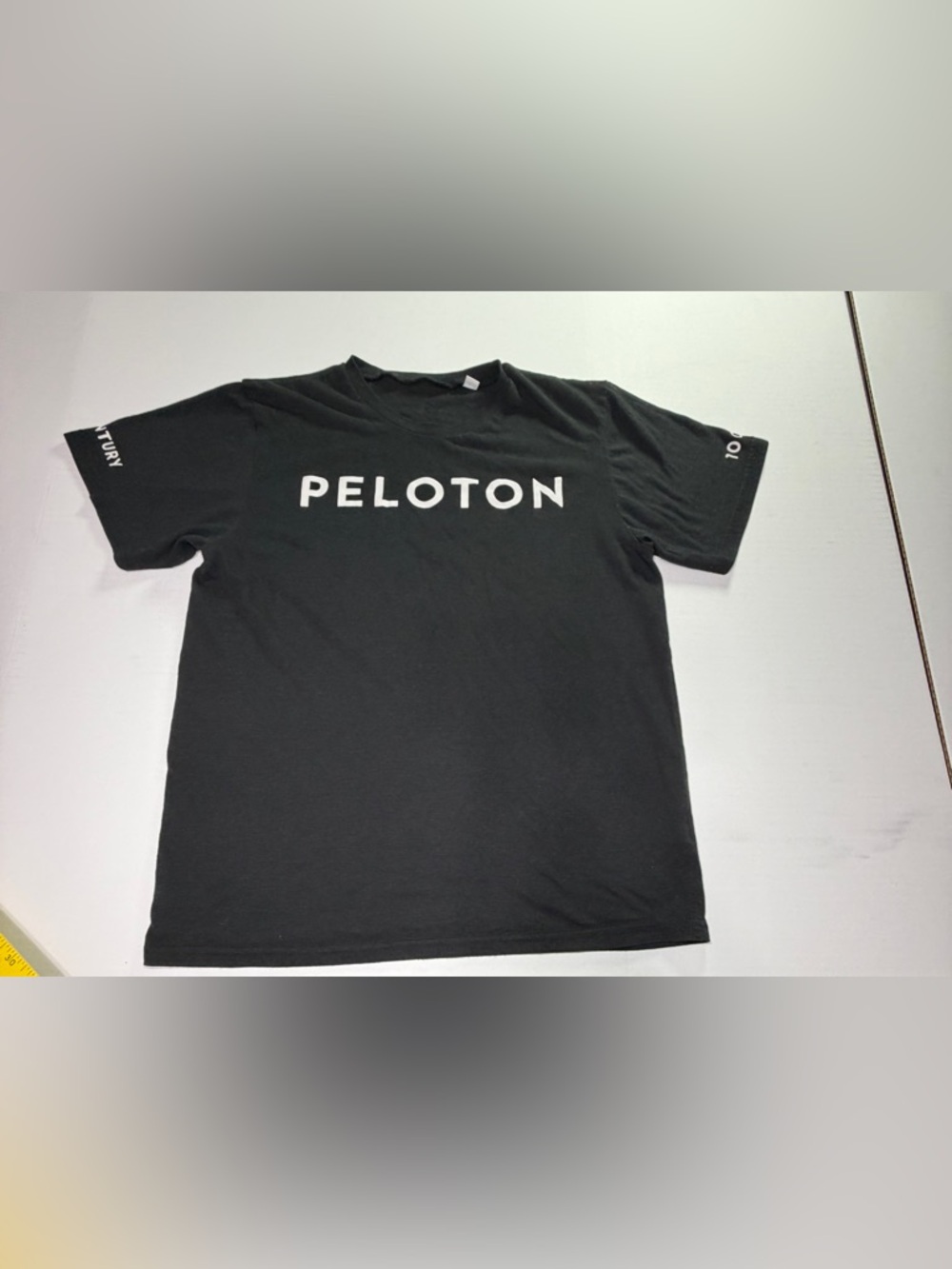 Peloton Black Short Sleeve Tee with White Logo